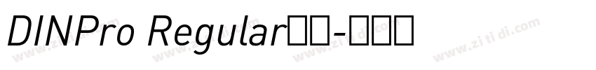 DINPro Regular字体字体转换